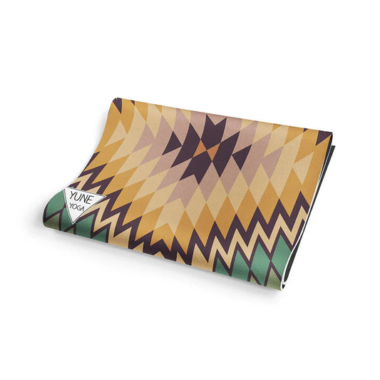 Red Rocks Grass Yoga Mat – 6 mm Extra Thick, Double-Sided Non-Slip, Eco-Friendly PER with Desert Canyon Design | Yune Yoga